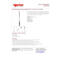 Norbar Pro 340 Adjustable 14x18mm Female Torque Wrench - Dual Scale - Product Specifications