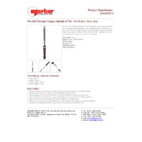 Norbar Pro 200 Adjustable 14x18mm Female Handle Torque Wrench - N.m Scale - Product Specifications
