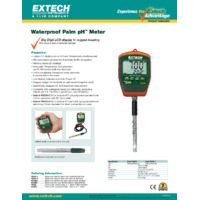 Extech PH220-C Waterproof Palm pH Meter - Datasheet