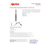 Norbar Pro 50 Adjustable Female Handle Torque Wrench - lbf.in Scale - Product Specifications