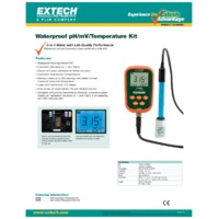 Extech PH300 Waterproof pH/mV/Temperature Kit - Datasheet