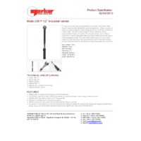 Norbar Pro 200 P-Type Industrial Ratchet Torque Wrench (NOR-13055) - Product Specifications