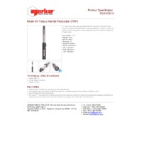Norbar Pro 60 P-Type 16mm Spigot Torque Wrench - Product Specifications