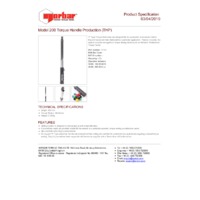 Norbar Pro 200 P-Type 16mm Spigot Torque Wrench - Product Specifications