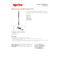 Norbar Pro 300 P-Type 16mm Spigot Torque Wrench - Product Specifications