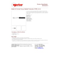 Norbar Pro 60 P-Type 9x12mm Female Handle Torque Wrench - Product Specifications