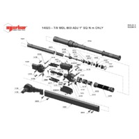 Norbar Model Pro 800 Professional Torque Wrench (NOR-14025) - Exploded Drawing