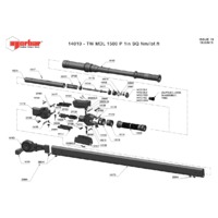 Norbar Model Pro 1500 Professional P-Type Torque Wrench (NOR-14010) - Exploded Drawing