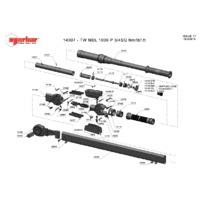 Norbar Model Pro 1000 Professional P-Type Torque Wrench (NOR-14007) - Exploded Drawing