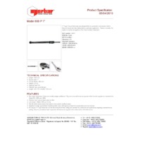Norbar Model Pro 800 Professional P-Type Torque Wrench (NOR-14018) - Product Specifications