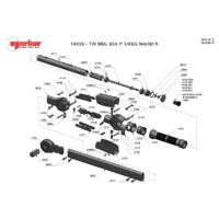Norbar Model Pro 650 Professional P-Type Torque Wrench (NOR-14039) - Exploded Drawing