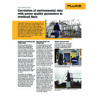 Fluke 174X Three-Phase Power Quality Logger - Overhead Lines Application Note