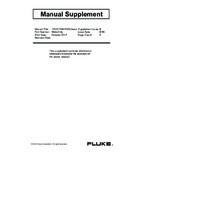 Fluke 174X Three-Phase Power Quality Logger - User Manual Supplement