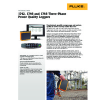 Fluke 174X Three-Phase Power Quality Logger - Datasheet