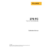 Fluke 279FC Wireless TRMS Thermal Multimeter - Calibration Manual