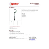 Norbar Low Range 8-inch (200 mm) Electrode Wrench - Product Specifications
