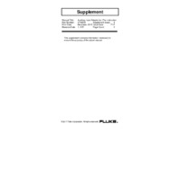 Auxillary Inpur Adapter for Fluke 1734 - Instruction Sheet Supplement