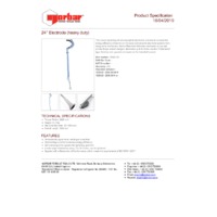 Norbar 24-inches (600 mm) High Range Electrode Wrench (Heavy Duty) - Product Specifications