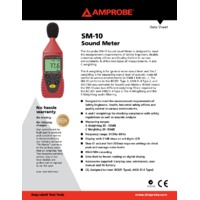Amprobe SM-10 Sound Meter - Datasheet