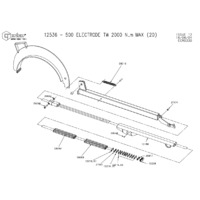 Norbar 20-inches (500 mm) High Range Electrode Wrench - Exploded Drawing