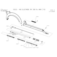 Norbar 16-inches (400 mm) High Range Electrode Wrench - Exploded Drawing
