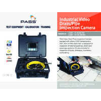TestSafe Industrial Video Drain Pipe Inspection Camera (20m, 30m, 40m) - Datasheet