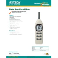 Extech 407730 Digital Sound Level Meter - Datasheet