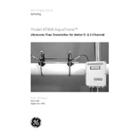 GE Druck AquaTrans AT868 Ultrasonic Liquid Flow Meter - User Manual