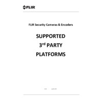 FLIR Security Cameras and Encoders - Supported Third Party Platforms