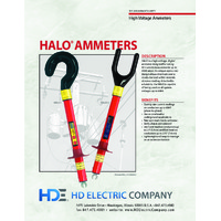 HD Electric HALO I True-RMS HV Digital Ammeter - Brochure