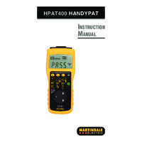 Martindale HPAT400 Pass or Fail PAT Tester - Instruction Manual