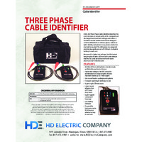 HD Electric 3ID Three-Phase Cable Identifier - Datasheet