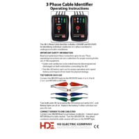 HD Electric 3ID Three-Phase Cable Identifier - Operating Instructions
