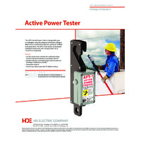 HD Electric APT-1 Active Power Tester - Datasheet