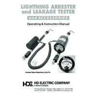 HD Electric AT-100 Lightning Arrester & Leakage Tester - Operating & Instruction Manual
