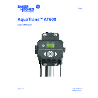 GE Druck AquaTrans™ AT600 Ultrasonic Liquid Flow Meter - User Manual