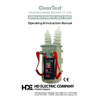 HD Electric CT-300 Cleartest® Transformer Tester - Instruction Manual