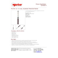 Norbar Pro 100 Automotive Reversible Ratchet Torque Wrench (NOR-15025) - Product Specifications
