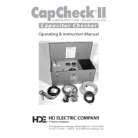 HD Electric Cap Check II-100 Distribution & Substation Capacitor Checker - Instruction Manual