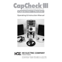 HD Electric Cap Check III Distribution & Substation Capacitor Checker - Instruction Manual