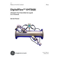 GE Druck DigitalFlow XMT868i Liquid Flow Transmitter - Service Manual