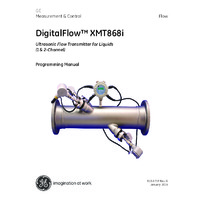 GE Druck DigitalFlow XMT868i Liquid Flow Transmitter - Programming Manual