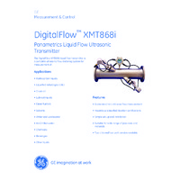 GE Druck DigitalFlow XMT868i Liquid Flow Transmitter - Datasheet