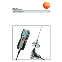 Testo 340 Flue Gas Analyser - Instruction Manual