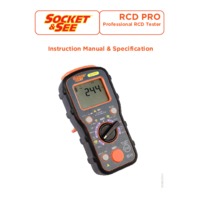 Socket & See RCD PRO Professional RCD Tester - Instruction Manual