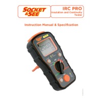 Socket & See IRC PRO Insulation and Continuity Tester - Instruction Manual