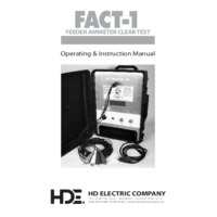 HD Electric (FACT) Feeder Ammeter Clear Test - Instruction Manual