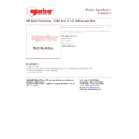 Norbar 50788.LOG HE Static Transducer - Product Specifications