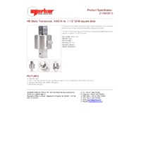 Norbar 50729.LOG HE Static Transducer - Product Specifications
