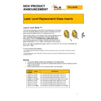 Fluke PLS Laser Level Replacement Glass Inserts - Announcement